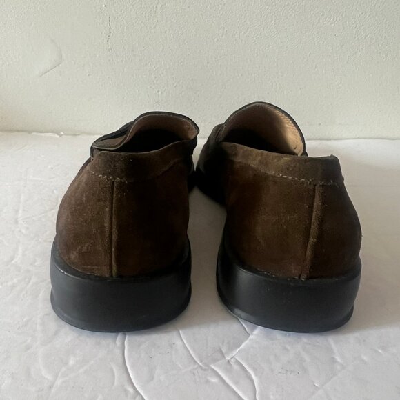 $895 MENS NEW SALVATORE FERRAGAMO SUEDE LOAFER MOCCASIN SIZE 8 US - Picture 7 of 7